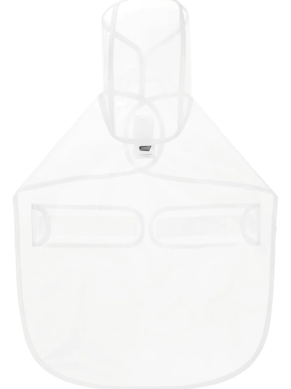 Frisco Clear Waterproof Dog Raincoat with White Trim - Pet Apparel